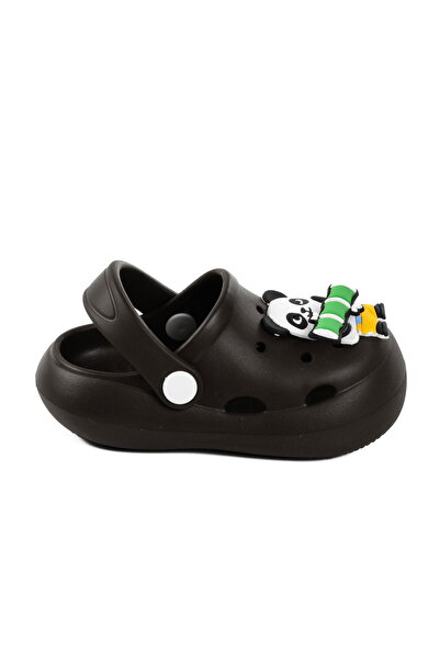 Aspor Black Girl's Sabo Slippers