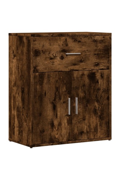 vidaxl Dulap, stejar fumuriu, 60x31x70 cm, lemn prelucrat