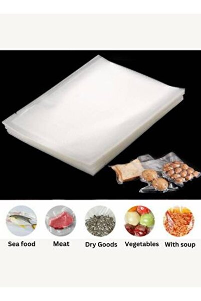 Biki أكياس تفريغ الهواء لحفظ الطعام 50 قطعة مانعة للتسرب مقاس 25*17.5 سم