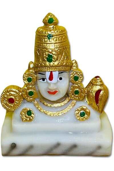 Generic Divine Design Half Tirupati Balaji Idol-8cm