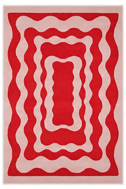 Homefesto Modern Dekoratif Yıkanabilir Kaymaz Taban Halı – İnce, Yumuşak Salo...