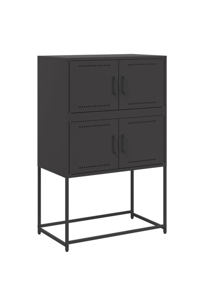 vidaxl Dulap, negru, 68,5x38,5x107 cm, oțel