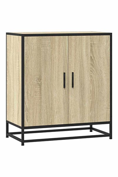 vidaxl Wardrobe, sonoma oak, 68x35x76 cm, engineered wood and metal