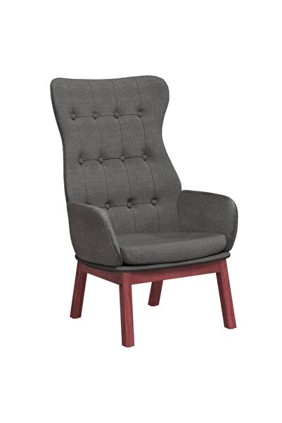 vidaxl Scaun de relaxare, gri închis, material textil