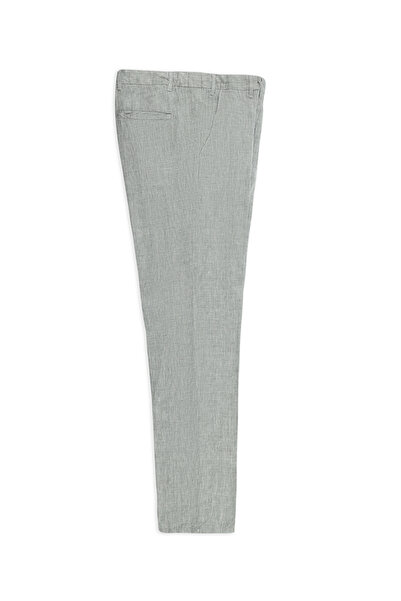 Abdullah Kiğılı 6 Drop Regular Fit Standard Cut Linen Classic Fabric Trousers...