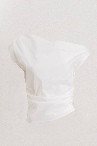 BSL Düşük Omuz Detaylı Bluz