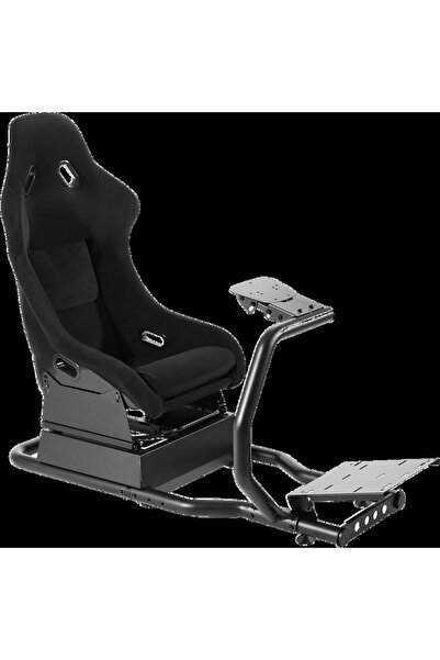 GAMEON Pro Racing Simulator Cockpit With Gear Shifter Mount - Black