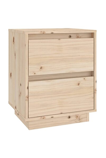vidaxl Bedside table, 40x35x50 cm, solid pine wood