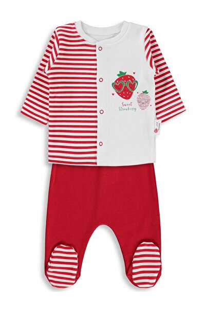 Nova Baby Set de pijamale cu parfum de căpșuni, deschis la față, pentru 1-6 l...