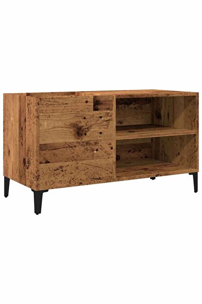 vidaxl Dulap pentru discuri, lemn vechi, 84,5x38x48 cm, lemn prelucrat