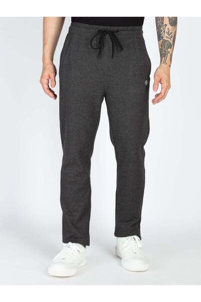 STATUS QUO Basic Regular Fit Anthra Melange Track Pant
