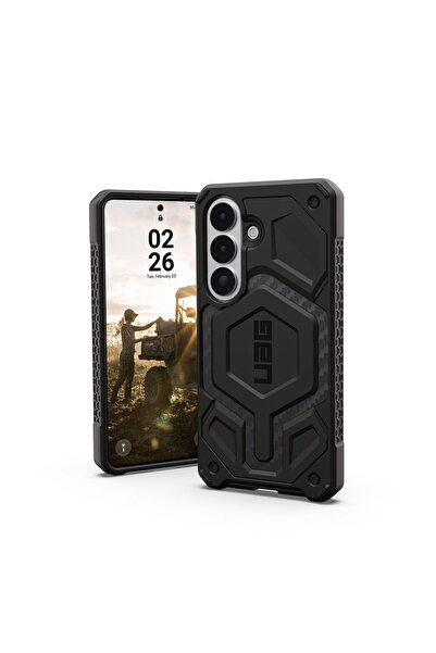 UAG Monarch Pro MagSafe Case for Samsung Galaxy S26, Carbon Fiber Black