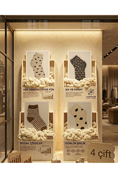 CLEWEAR Women's Lambswool Wool Winter Thick Socks