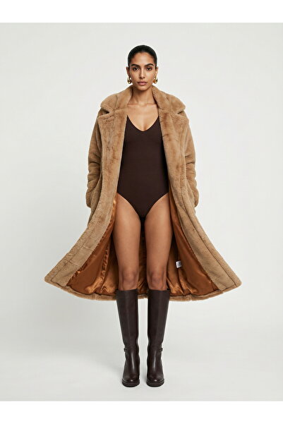 Sun Burners  Sahara Camel | Faux Fur - Bej Lüks Peluş Kürk