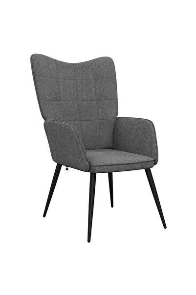 vidaxl Scaun de relaxare, gri închis, material textil
