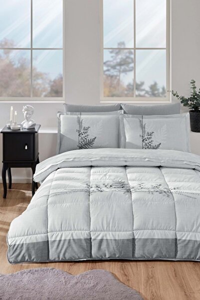 Özdilek Ranforce Tek Kişilik Uyku Seti-Helecho Gri Yeni