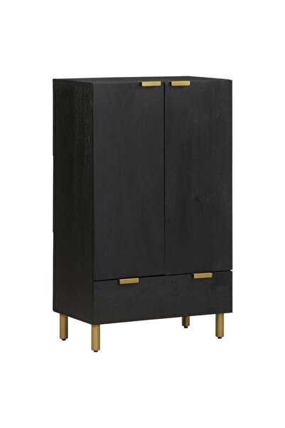 vidaxl Dulap înalt, negru, 60x33x100 cm, lemn prelucrat