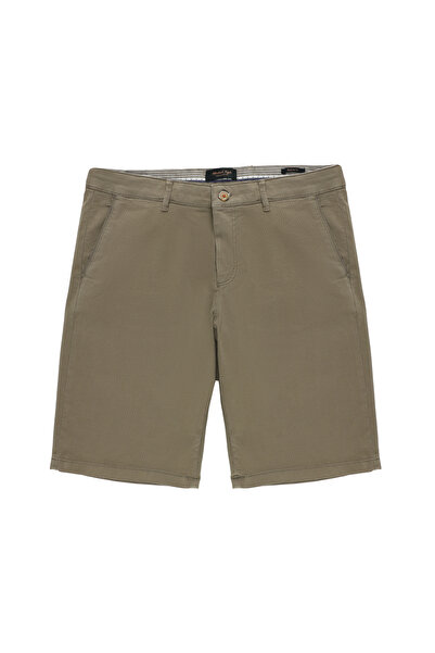 Abdullah Kiğılı 6 دروب دروبسروكس قماش قابل للتمدد شورت برمودا ذو قصة قياسية و...