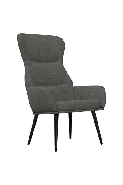 vidaxl Scaun de relaxare, gri închis, material textil