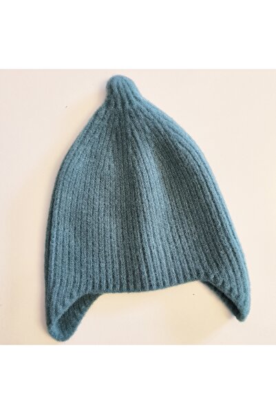 YoldaBebekVar Simone Jr. Acorn Beret - Petrol Blue
