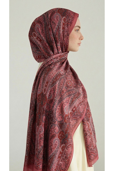 Karaca Royal Ethnic Pattern Cotton Shawl - Pink