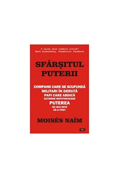 Editura Antet Sfarsitul puterii, Moises Naim