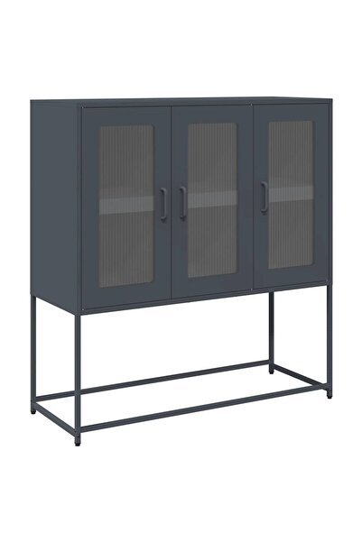 vidaxl Dulap, antracit, 100,5x39x107 cm, oțel laminat la rece
