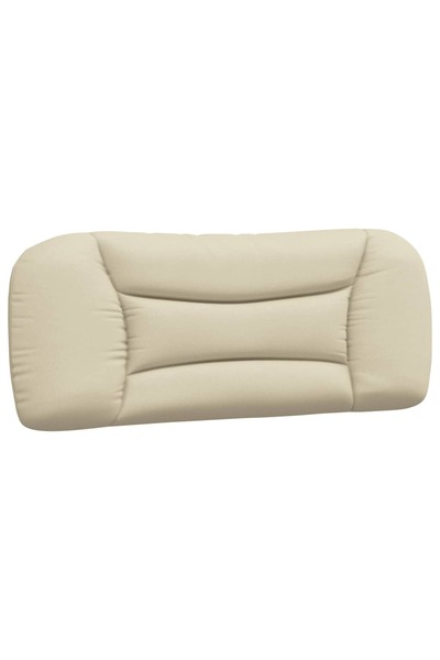 vidaxl Headboard Pillow , Hvar, cream, 100 cm, textile