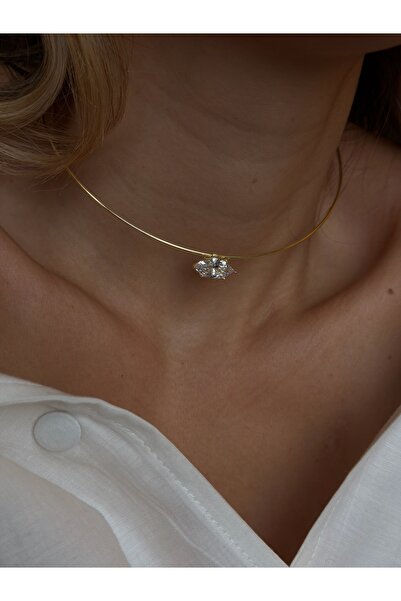 Sade Accessory Markiz Taşlı Choker Kolye