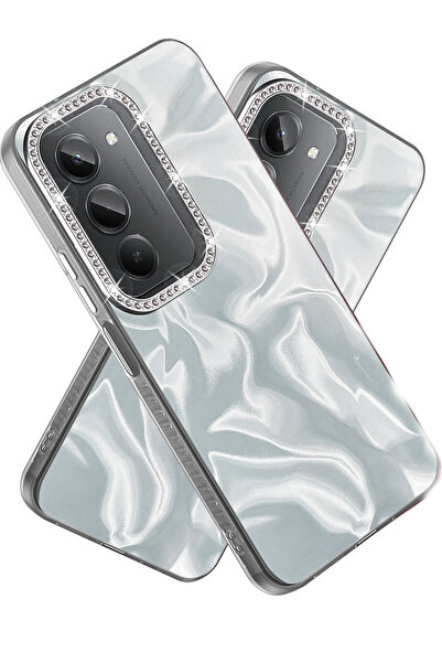 Nezih Case Redmi 15 4g Compatible Airbag Protected Shiny Stone Stylish Design...