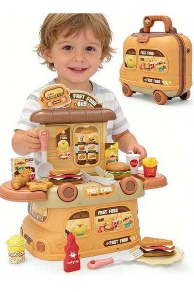 Generic مجموعة ألعاب تظاهرية تتضمن طعامًا وأدوات مائدة وحلويات، لعبة تعليمية ...