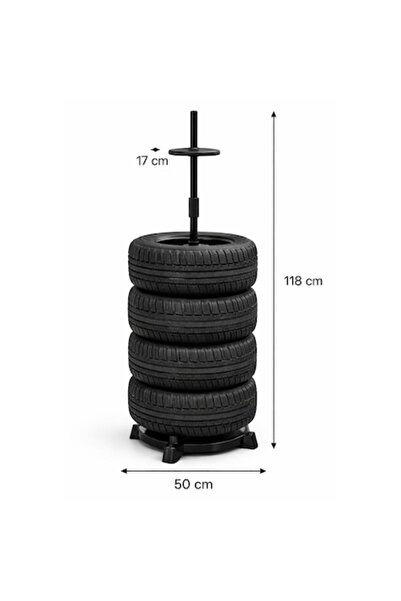 OEM Suport vertical pentru anvelope, organizator pentru roți, maxim 4 anvelope