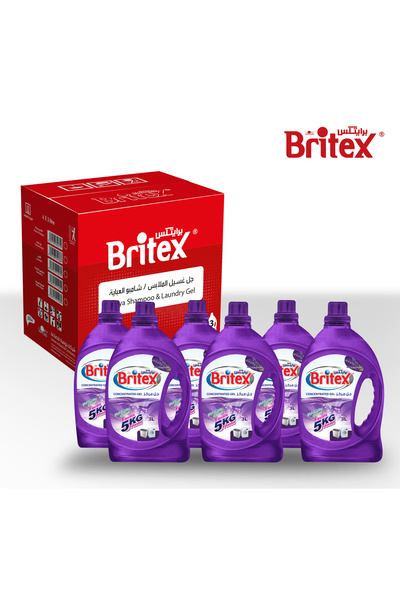 Britex Laundry Gel (Lavender) Carton of 6 x 18L Bottles