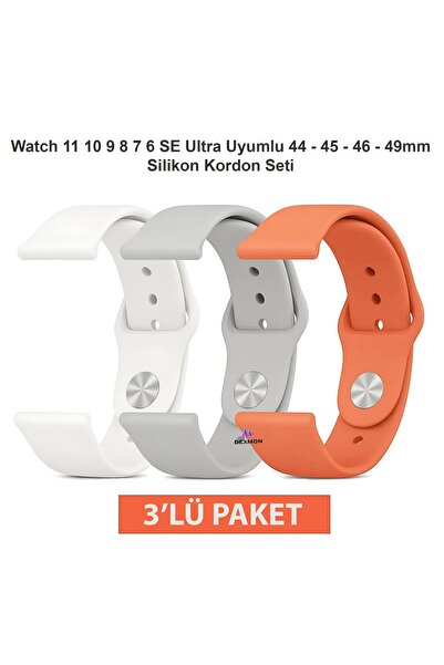 Dexmon Watch 11 10 9 8 7 6 Se Ultra Compatible 44 45 46 49mm Silicone Strap S...