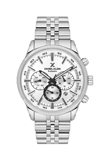 Daniel Klein Silver Color 43 mm 5 Atm Men's Wristwatch