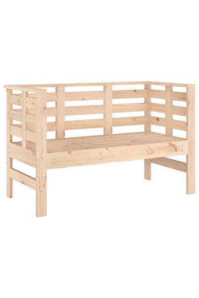 vidaxl Bancă de grădină, 111,5x53x71 cm, lemn masiv de pin