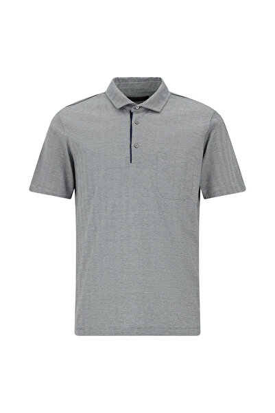 Abdullah Kiğılı Κανονική εφαρμογή Ριγέ Με κέντημα Με τσέπες Μερσεριζέ Βαμβάκι...