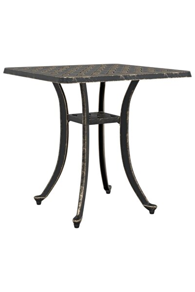 vidaxl Masă de grădină, bronz, 53x53x53 cm, aluminiu turnat