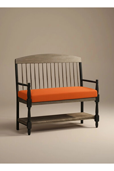 Gullfoss Turuncu Iç Ve Dış Mekan Güneşe Dayanımlı Bank Minderi 100-45-8 Cm Sa...