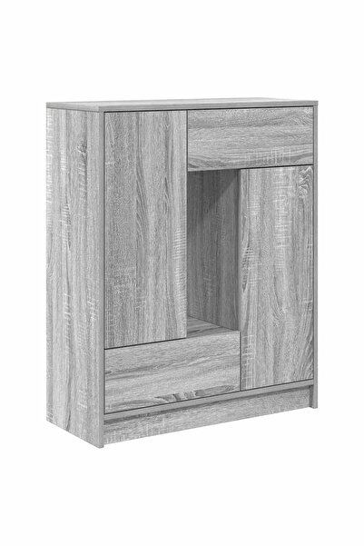 vidaxl Sideboard with drawers and doors Sonoma Grey 73x31x90 cm