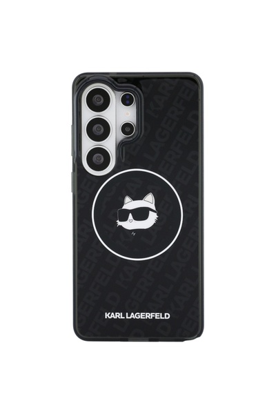 Karl Lagerfeld Θήκη IML Repeat Choupette MagSafe για Galaxy S26 Ultra, μαύρη