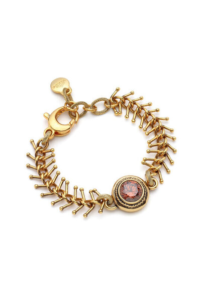 Mon Reve Evara Zirkon Taş Altın Kaplama Bilezik