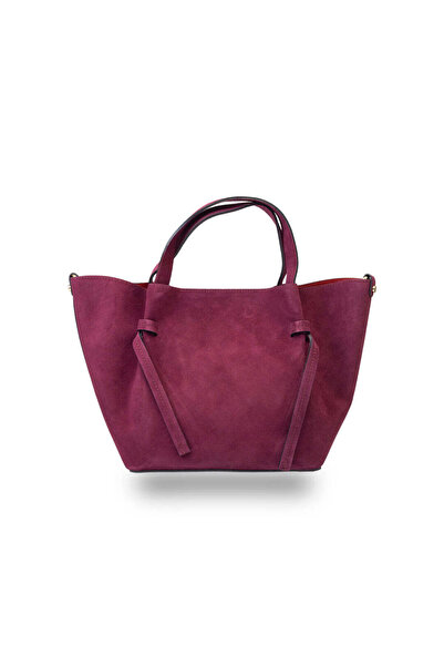TORO NERO Loretta Women's Suede Plum Handbag
