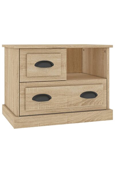 vidaxl Bedside table, sonoma oak, 60x39x45 cm