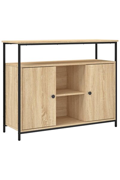vidaxl Bufet din stejar Sonoma 100x35x80 cm, lemn stratificat
