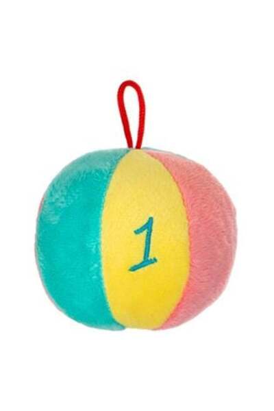 Toys Jucărie zornăitoare din pluș tip minge 7 cm – jucărie moale pentru copii