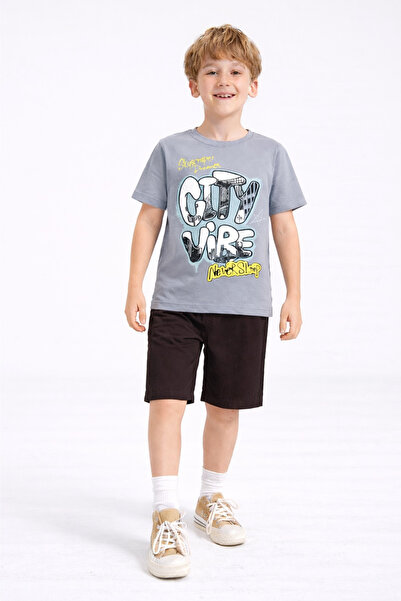 BABY SPORT Set de vară pentru băieți, tricou cu mânecă scurtă și pantaloni sc...
