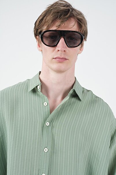 GIESTO Thick Striped Mint Moda Modal Lek