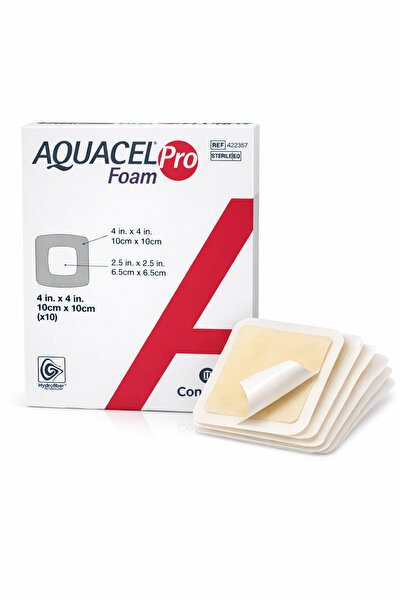 Convatec Aquacel Pro Foam Silikonlu Köpük Yara Örtüsü 10x10 cm – Hydrofiber Teknolojisi