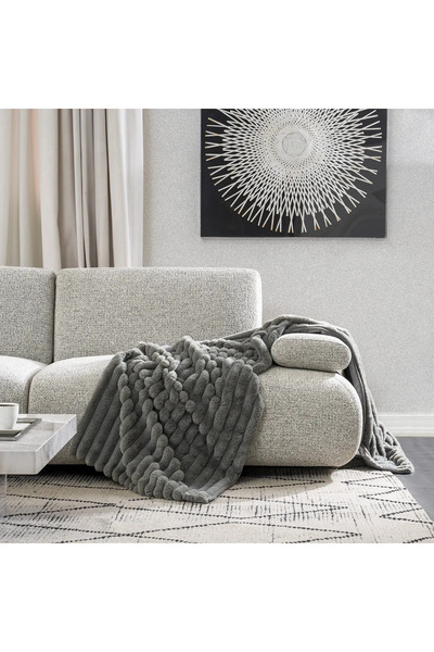 Midas Furniture Elexual Throw Grey
